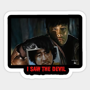 I SAW THE DEVIL BOOTLEG T-SHIRT Sticker